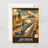 Atchison, Kansas |  Briefkaart (Voorkant / Achterkant)