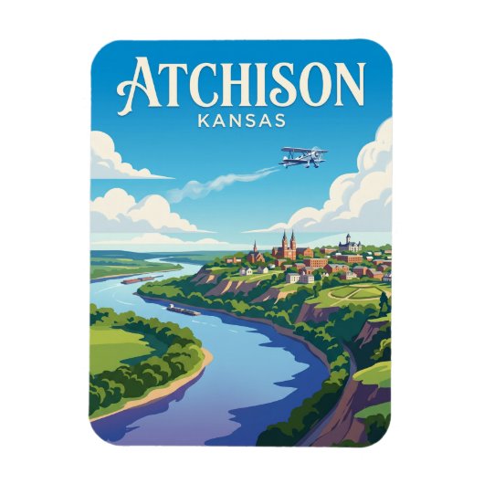 Atchison Kansas Magneet (Verticaal)
