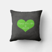 Ate, bu et s'est marié FAUX Chalkboard Coussin (Verso)