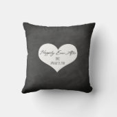 Ate, bu et s'est marié FAUX Chalkboard Coussin (Verso)