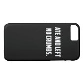 Ate en liet geen kruimels Grappige Trending Meme Case-Mate iPhone Case (Achterkant (Horizontaal))
