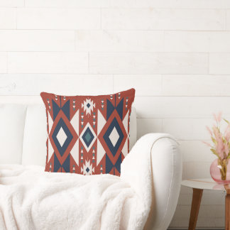 Atec Koper en Blauw Design Kussen