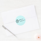 atelier champignon Logo Stickers ronds (Enveloppe)