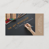 Atelier d'art Carte de visite artiste Brown (Devant)