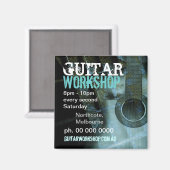Atelier de guitare musicale Magnet de Promo (Recto/Verso)