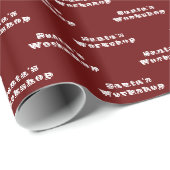 Atelier de père Noël Papier cadeau de Noël (Coin rond)