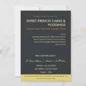 ATELIER DE PHOTO NOIR JAUNE MODERNE INVITATION MOD (Devant)