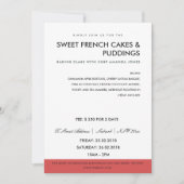 ATELIER DE PHOTO ROUGE MODERNE INVITATION MODÈLE (Devant)