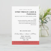 ATELIER DE PHOTO ROUGE MODERNE INVITATION MODÈLE (Debout devant)