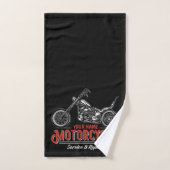 Atelier de réparation de motocyclette personnalisé (Serviette à main)