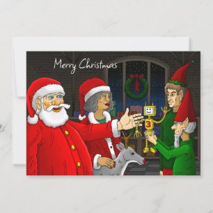 Atelier du Père Noël Carte de Noël