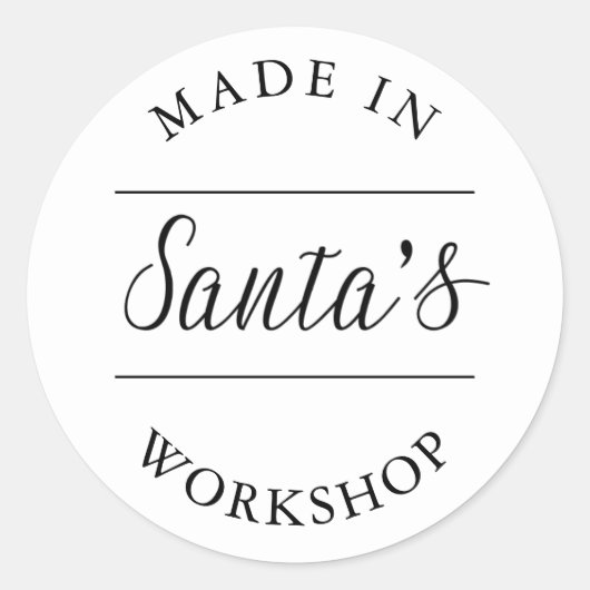 Atelier du Père Noël | Stickers (Devant)