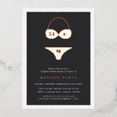 Atelier Lingerie Fête des mariées Foil Invitation (Recto)