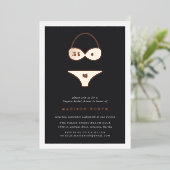 Atelier Lingerie Fête des mariées Foil Invitation (Debout devant)