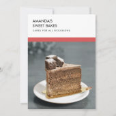 ATELIER MODERNE GRAY RED PHOTO ATELIER INVITATION (Dos)