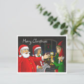 Atelier Père Noël Carte postale Noël (Debout devant)