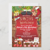 Atelier père Noël Noël Invitation (Devant)