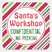 Atelier père Noël Stickers de Noël Confidentiels (Devant)