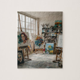 Atelier van de kunstenaar legpuzzel