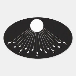 Aten le vrai symbole de Dieu autocollant