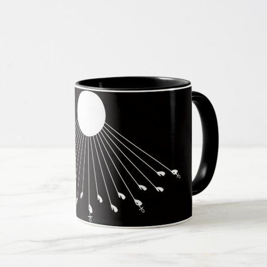 Aten le vrai symbole de Dieu tasse à café (Devant droit)