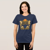 Aten Sun Disc – Ankh, Horus & Nefertiti Tri-Blend Shirt (Voorkant volledig)