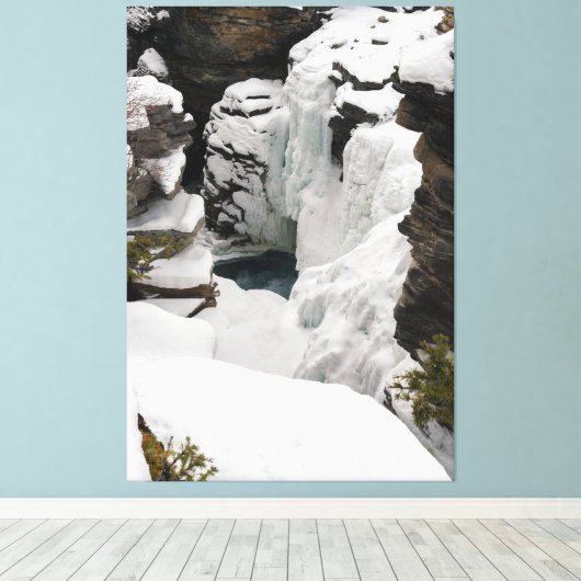 Athabasca-Herfsten, bevroren Canvas Afdruk (Insitu (Houten vloer))
