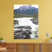 Athabasca Herfsten Jasper, Alberta Canada Photo Canvas Afdruk (Insitu (Woonkamer))