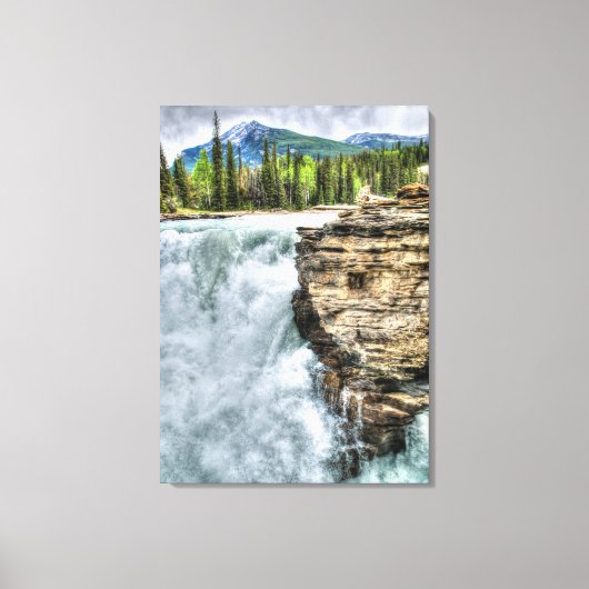 Athabasca Herfsten Jasper, Alberta Canada Photo Canvas Afdruk (Voorkant)