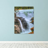 Athabasca Herfsten Jasper, Alberta Canada Photo Canvas Afdruk (Insitu (Houten vloer))