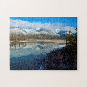 Athabasca-rivier, Jasper National Park, Alberta Legpuzzel