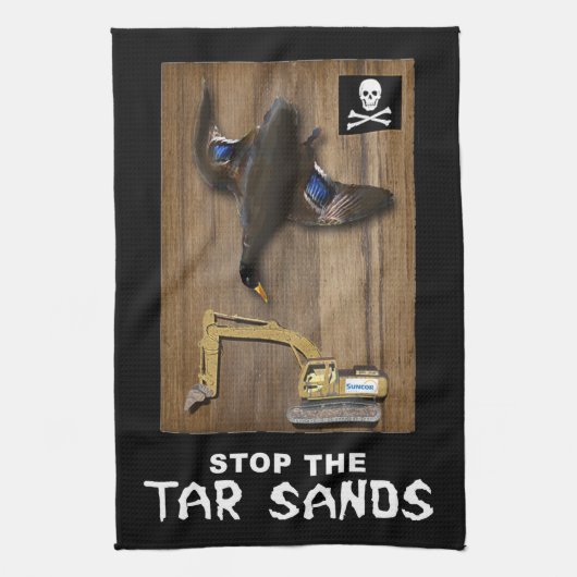 Athabasca Tar Sands Duck Mount Theedoek (Verticaal)