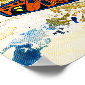 Athabascan Totem van Michael Moffa Poster (Hoek)