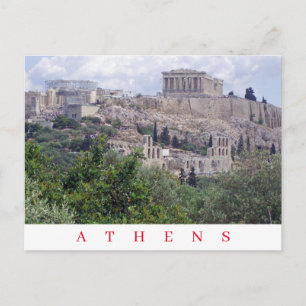 Atheens Acropolis uitzicht briefkaart