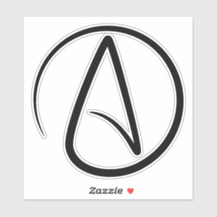Atheism Symbol - Atheist Sign Sticker