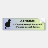 atheïsme bumpersticker (Voorkant)