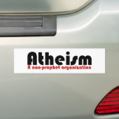 Atheïsme Bumpersticker (Op auto)