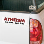 Atheïsme Bumpersticker (Op Truck)