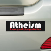 Atheïsme Bumpersticker (Op auto)