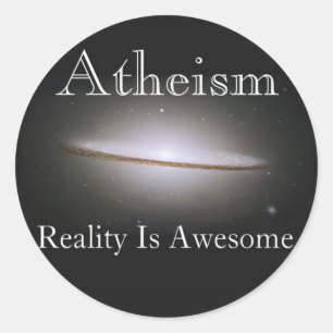 atheïsme , de realiteit is geweldige ronde sticker
