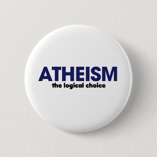 Atheïsme is een logische keuze ronde button 5,7 cm