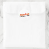 Atheïsme is logisch ronde sticker (Tas)