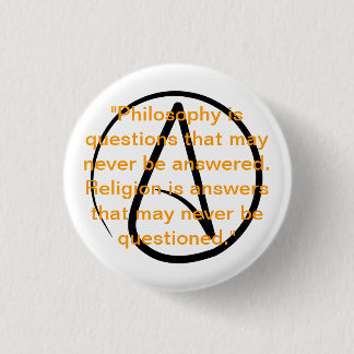 Atheïsme quote knop ronde button 3,2 cm