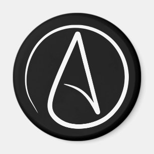 Atheïsme Symbool Religie Magneet