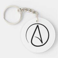 Atheïsme symbool: zwart op wit