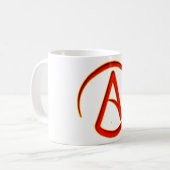 Atheïssymbool Koffiemok (Voorkant links)
