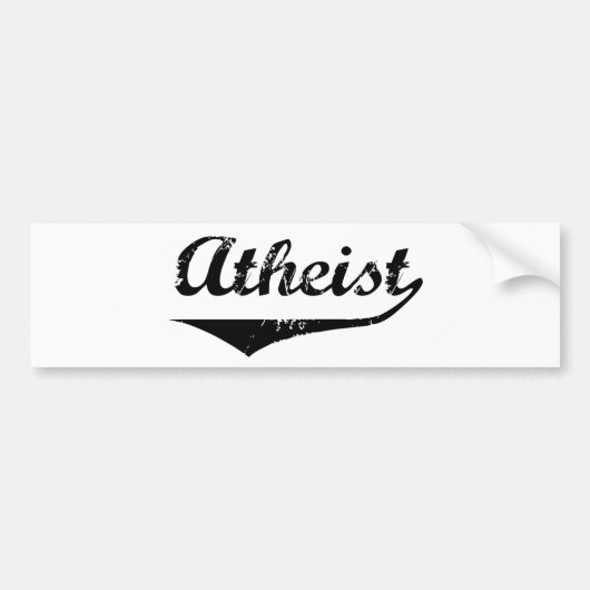 Atheïst 2 bumpersticker (Voorkant)