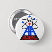 Atheïst Airwaves Pin Ronde Button 5,7 Cm (Voorkant /achterkant)