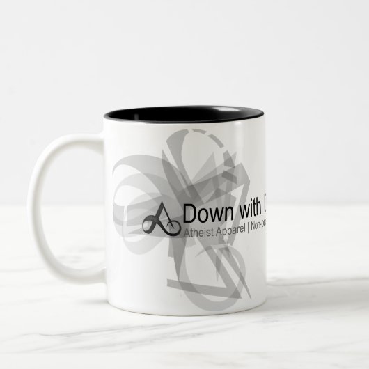 Atheïst Apparel - Omlaag met Darwin Mok (Links)