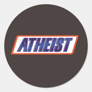 Atheïst Atheïsme Parodie Ronde Sticker